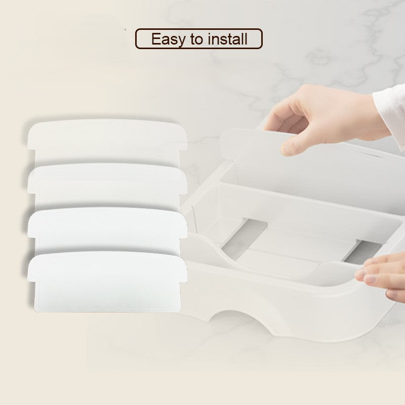 Food Container Lid Organizer - White