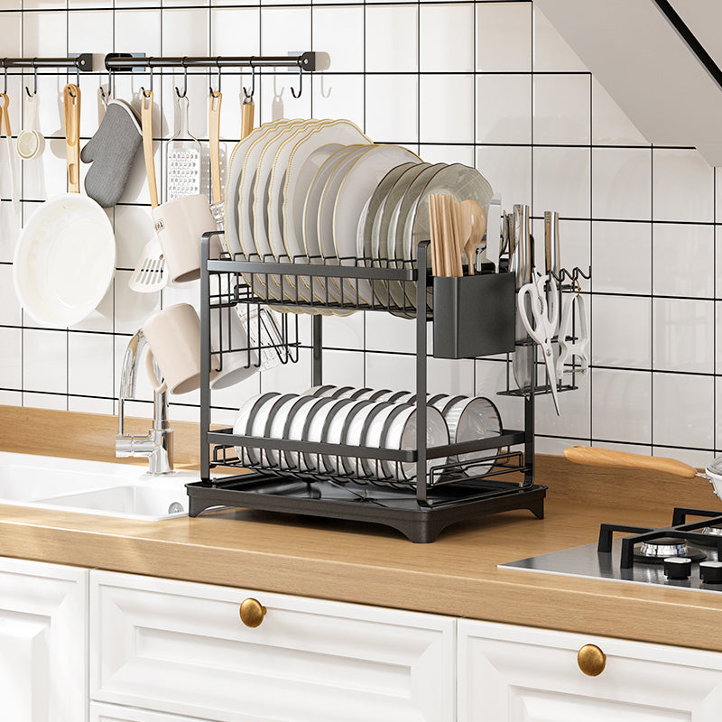 Dish Rack Two Layer Black – Mason Home - Main Image