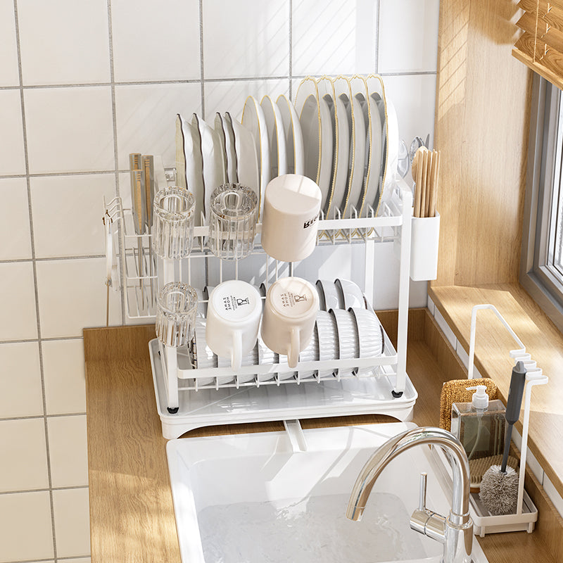 Dish Rack Two Layer - White