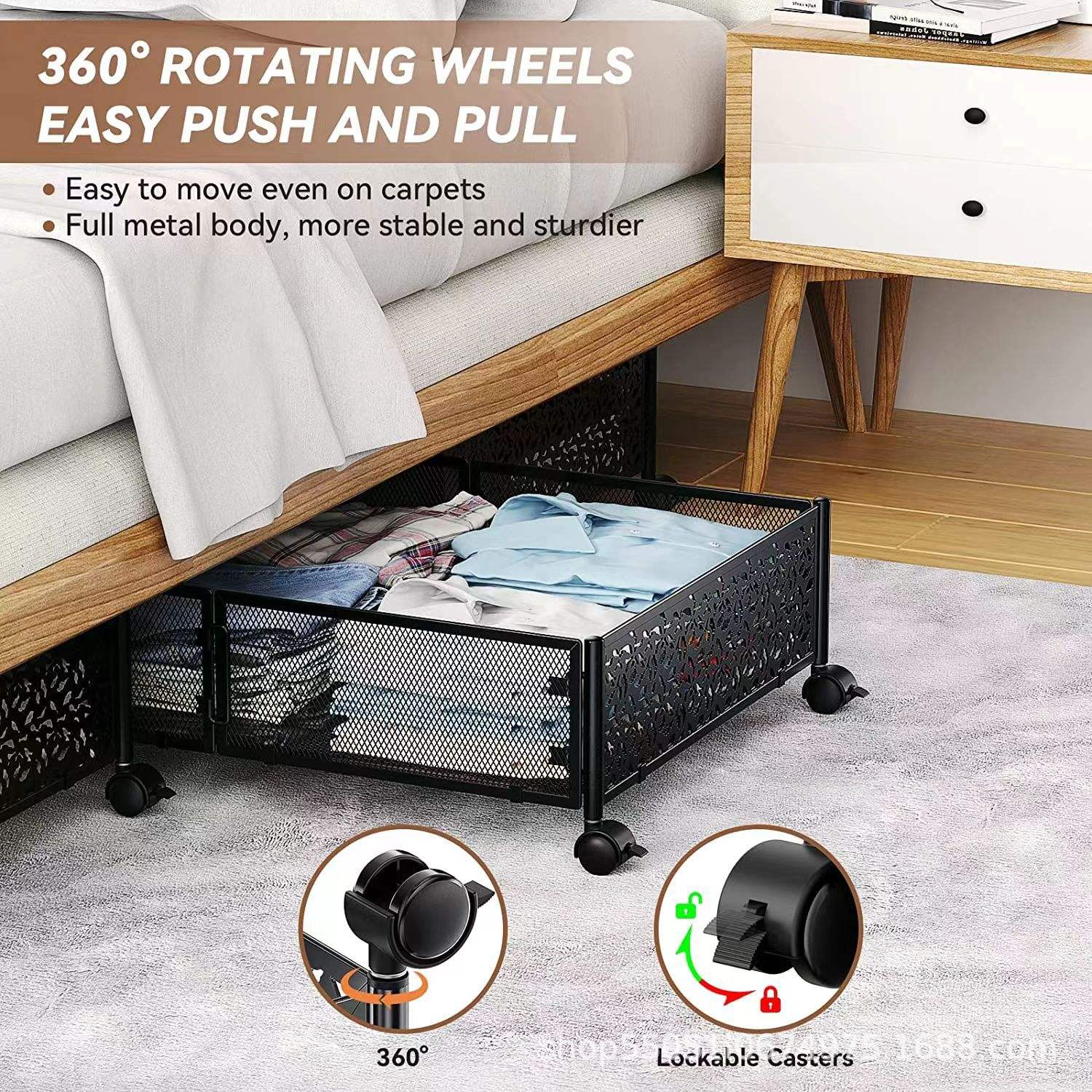 GlideMesh Underbed Organizer