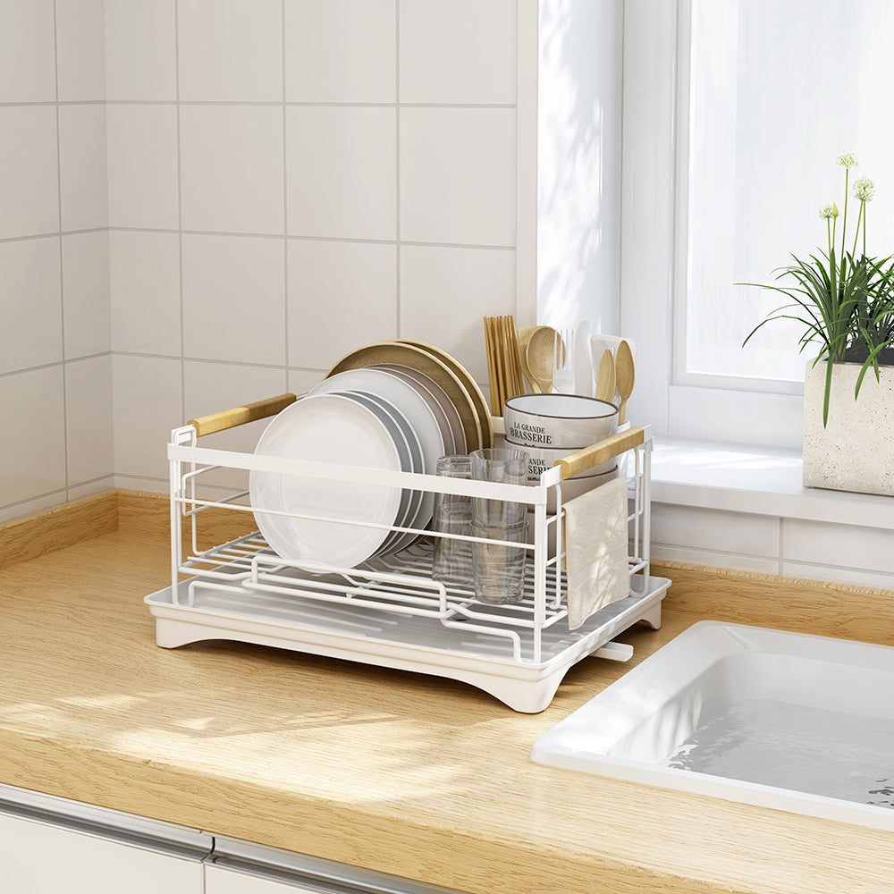 Dish Rack Single Layer - White