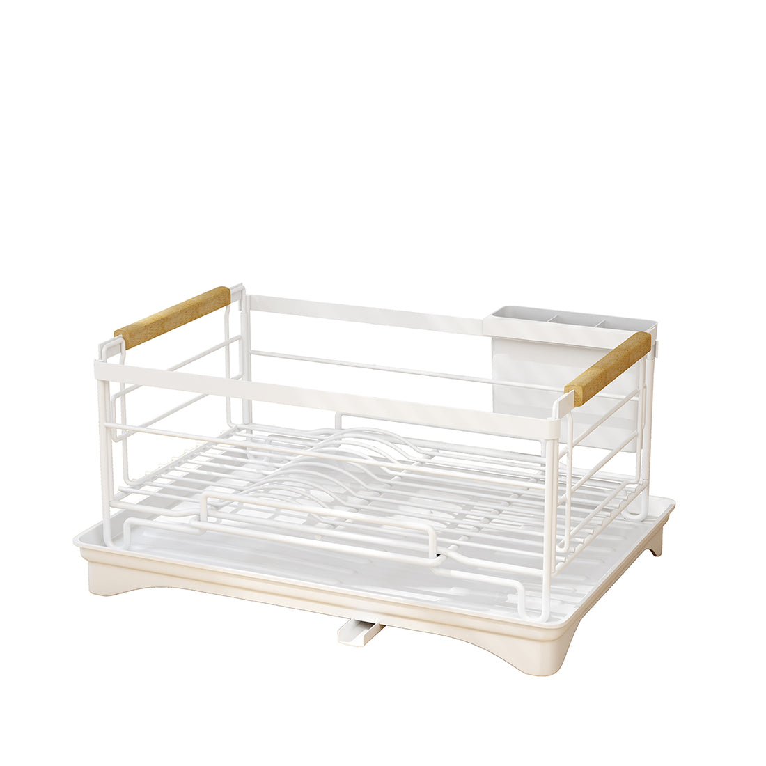 Dish Rack Single Layer - White