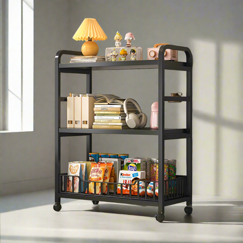 Multi-purpose Storage Trolley - Black