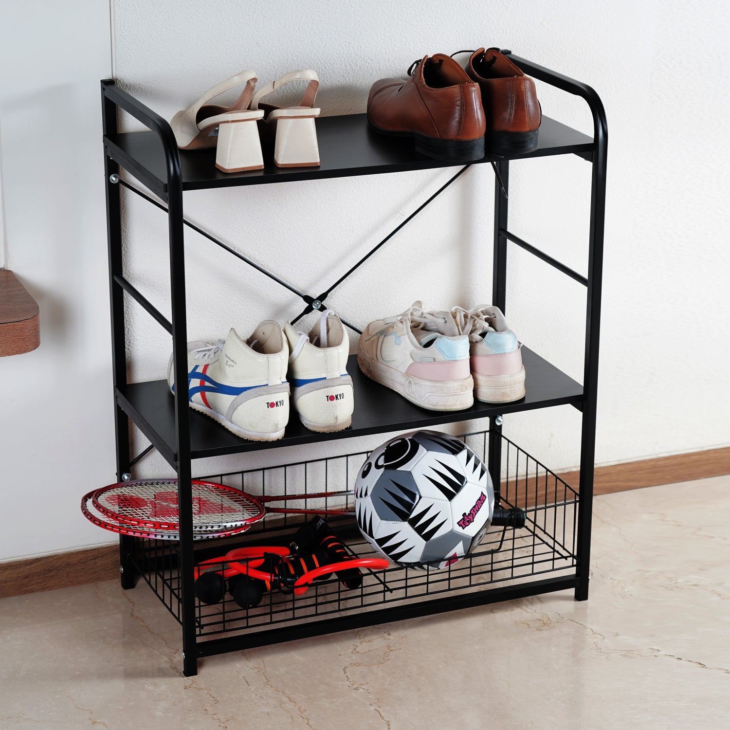 Multi-purpose Storage Trolley - Black