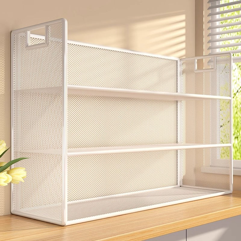 3-Tier Mesh Countertop Organizer Rack