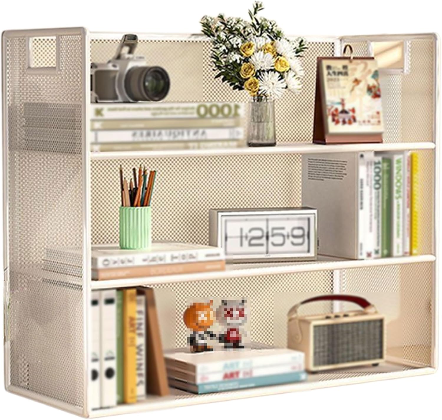 3-Tier Mesh Countertop Organizer Rack