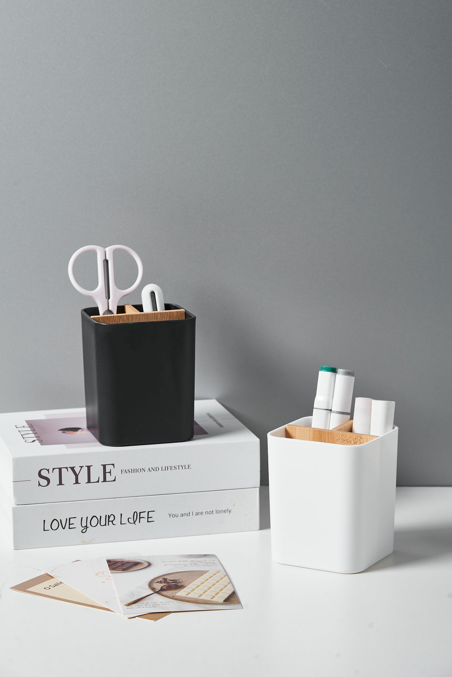 Toothbrush &amp; Toothpaste Storage Caddy - Black