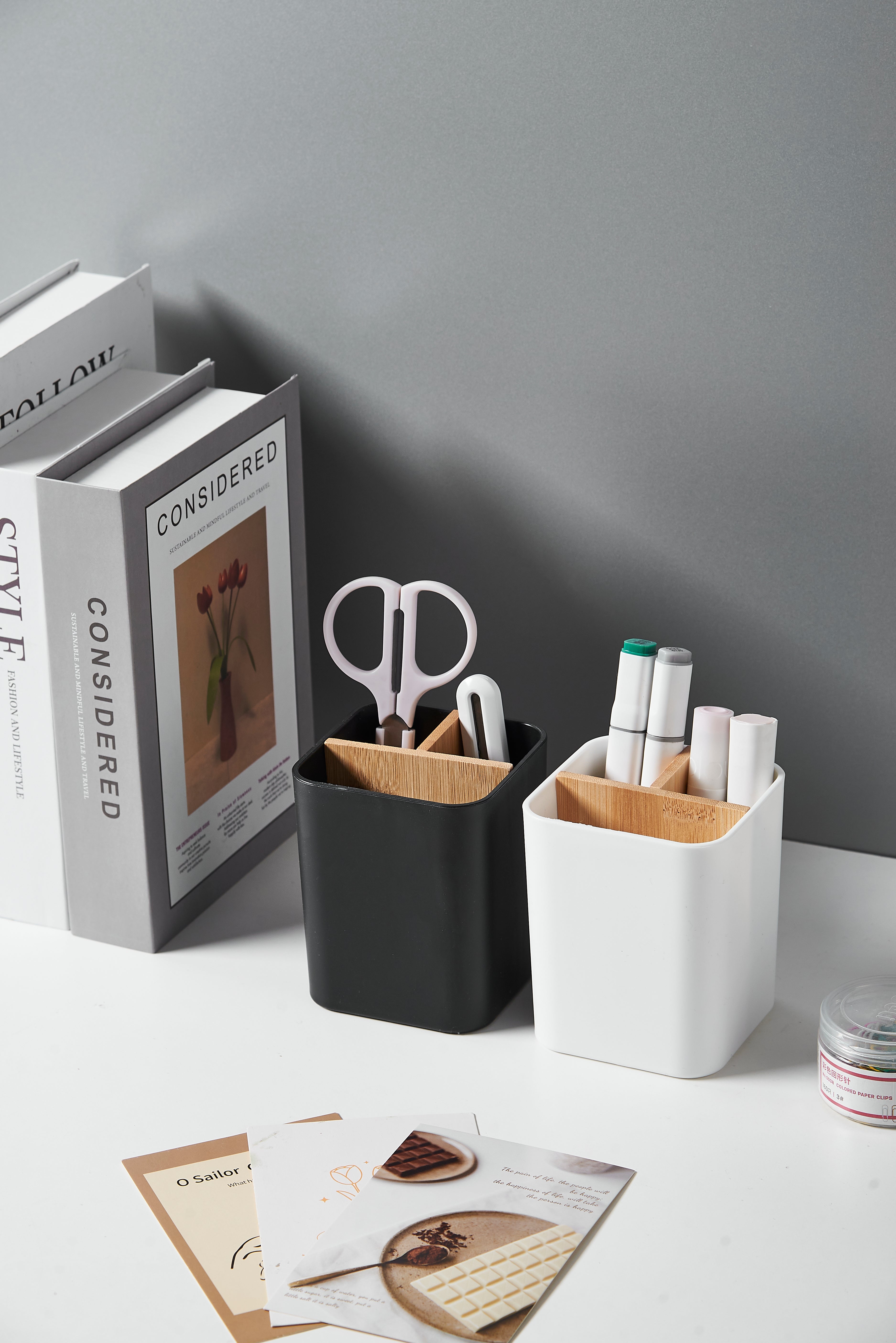 Toothbrush &amp; Toothpaste Storage Caddy - Black
