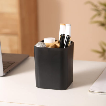 Toothbrush &amp; Toothpaste Storage Caddy - Black