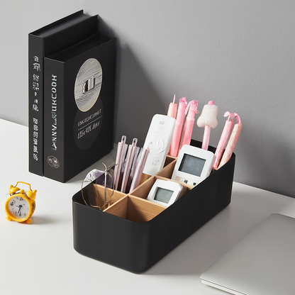 Multipurpose Drawer Organizer for Makeup &amp; Socks - Black