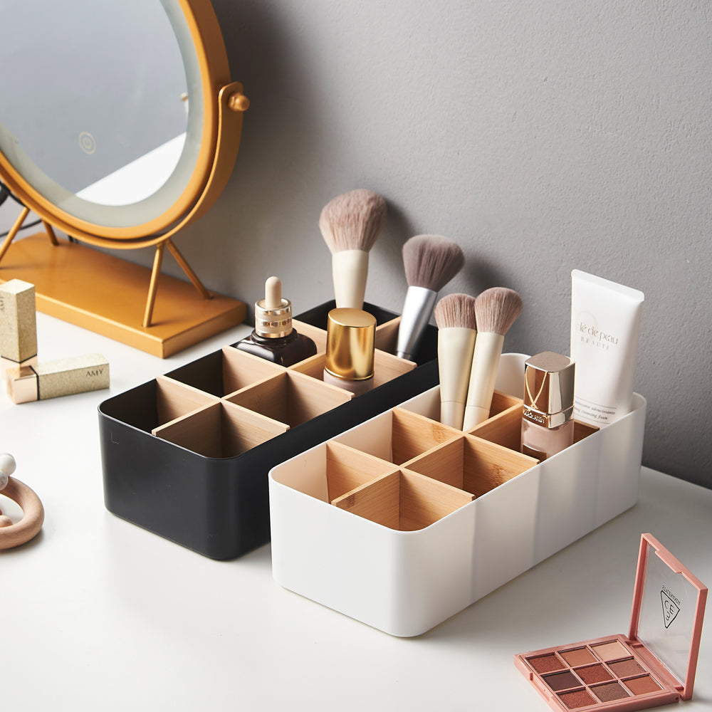 Multipurpose Drawer Organizer for Makeup &amp; Socks - White