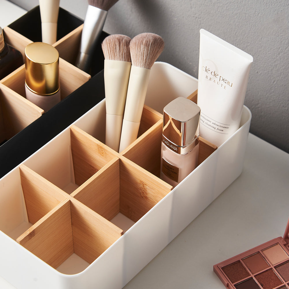 Multipurpose Drawer Organizer for Makeup &amp; Socks - White