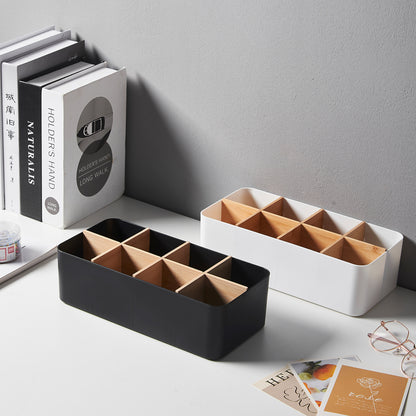 Multipurpose Drawer Organizer for Makeup &amp; Socks - White