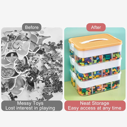 Clear Toy Organizer Box for Building Blocks &amp; Bricks