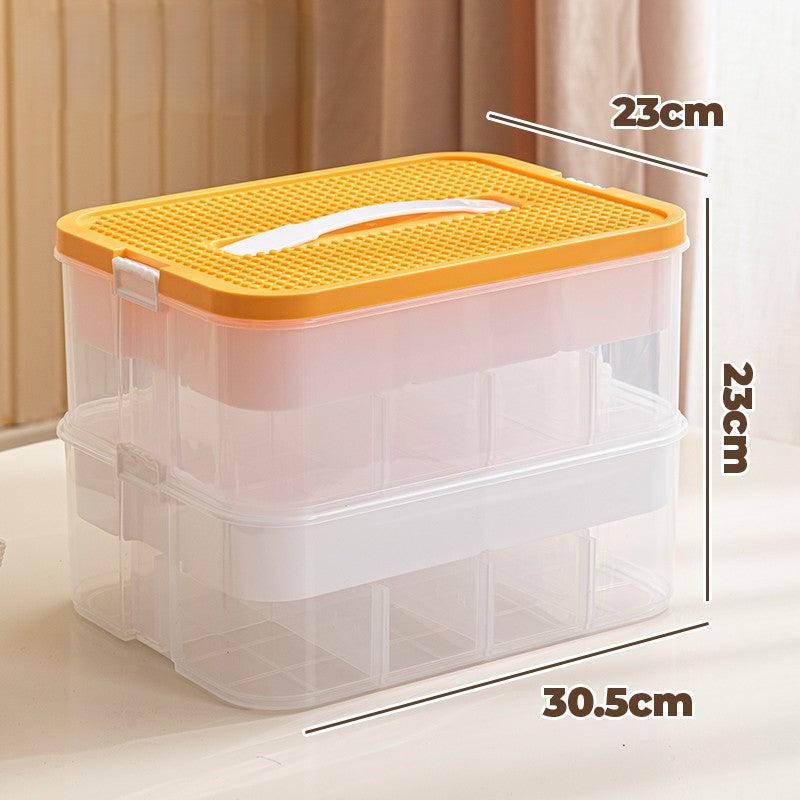 Clear Toy Organizer Box for Building Blocks &amp; Bricks