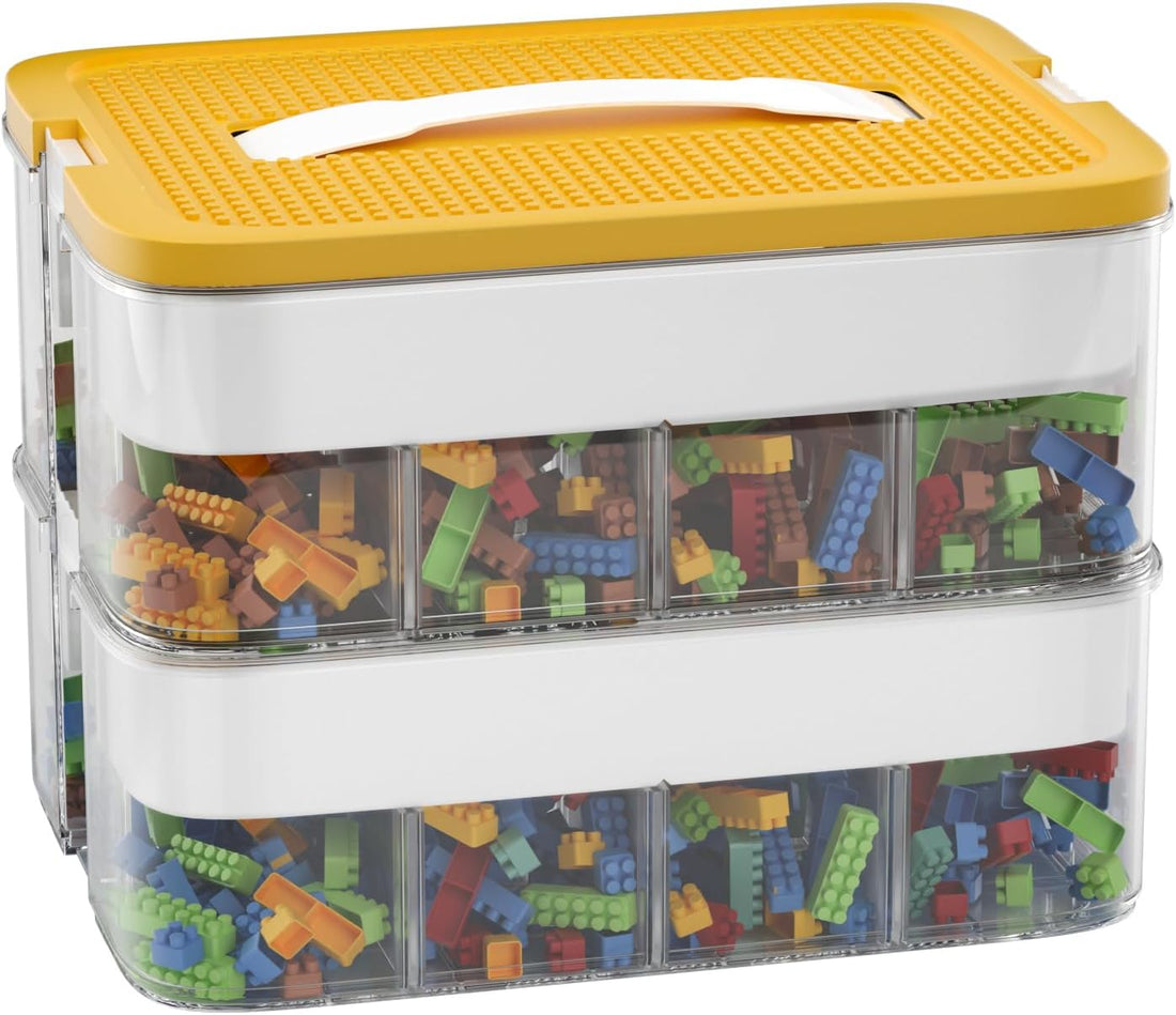 Clear Toy Organizer Box for Building Blocks &amp; Bricks