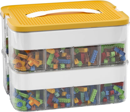 Clear Toy Organizer Box for Building Blocks &amp; Bricks