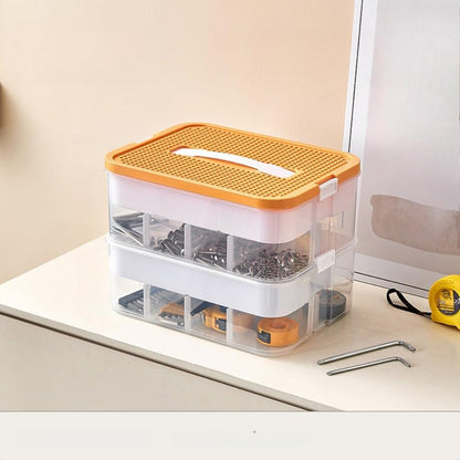 Clear Toy Organizer Box for Building Blocks &amp; Bricks