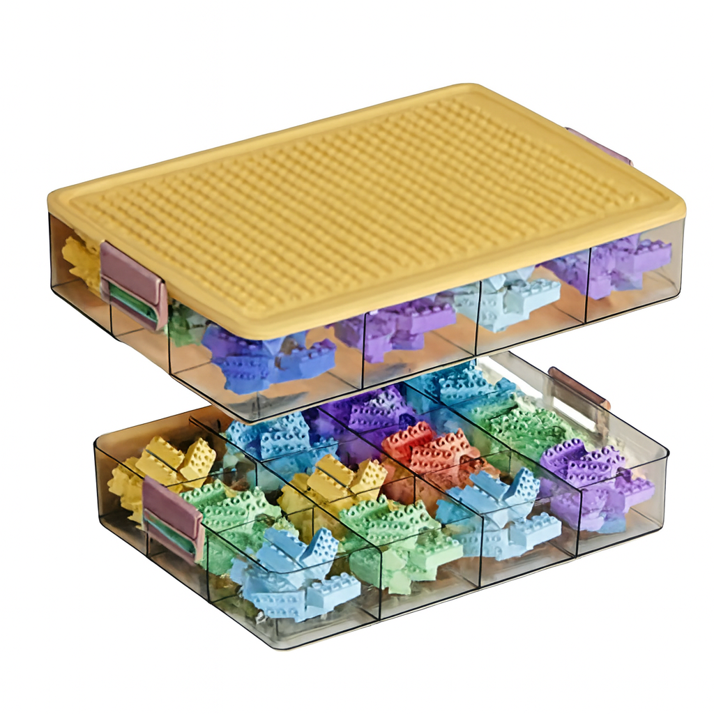 Clear Toy Organizer Box for Building Blocks &amp; Bricks