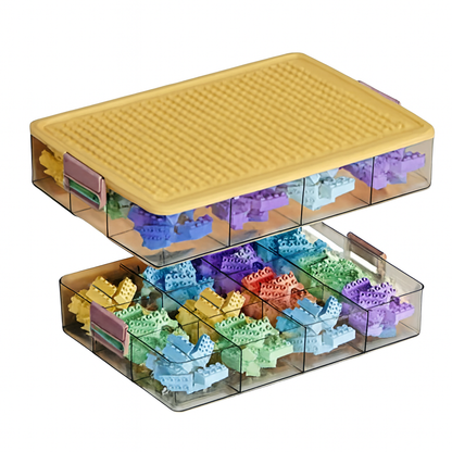 Clear Toy Organizer Box for Building Blocks &amp; Bricks