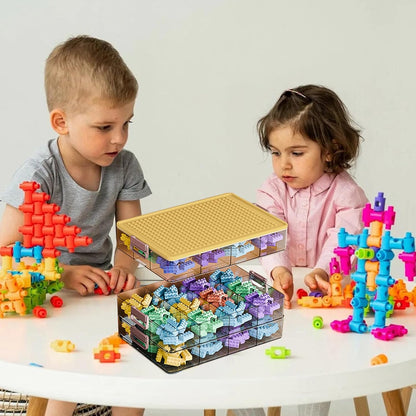Clear Toy Organizer Box for Building Blocks &amp; Bricks