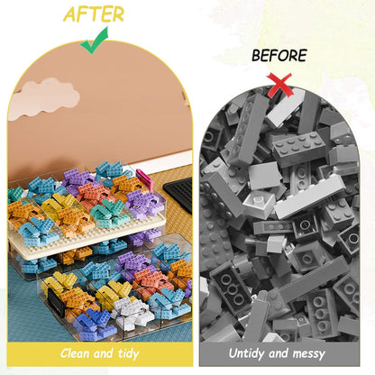 Clear Toy Organizer Box for Building Blocks &amp; Bricks