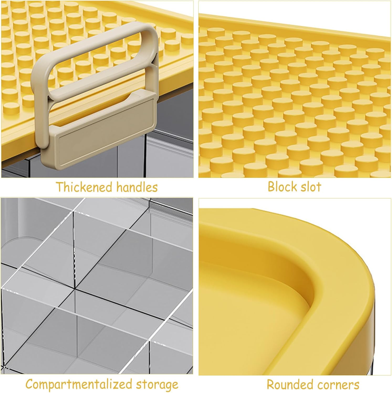 Clear Toy Organizer Box for Building Blocks &amp; Bricks