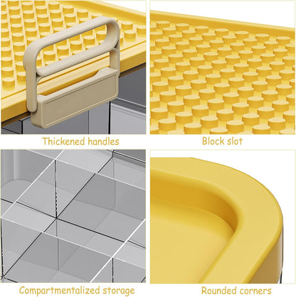 Clear Toy Organizer Box for Building Blocks &amp; Bricks