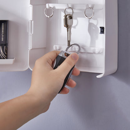 Closed Key Rack - White