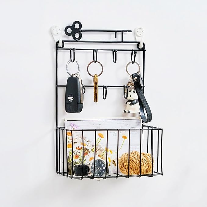 Wall-Mounted Key &amp; Mail Organizer