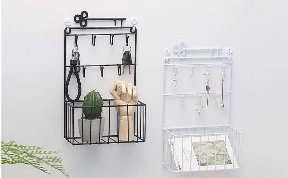 Wall-Mounted Key &amp; Mail Organizer