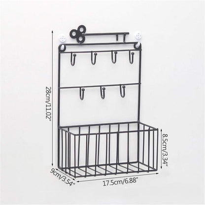 Wall-Mounted Key &amp; Mail Organizer