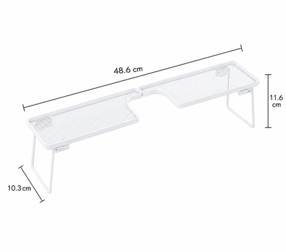 Foldable Over-the-Sink Organizer Rack