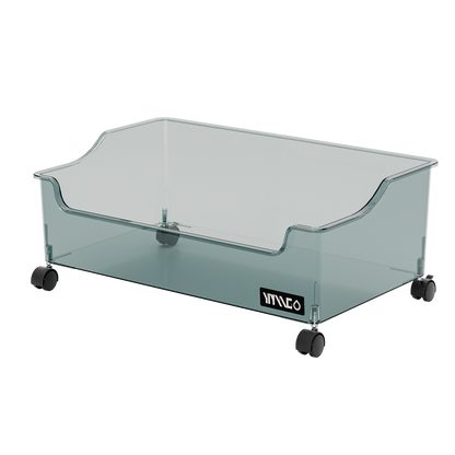 Transparent Rolling Storage Cart