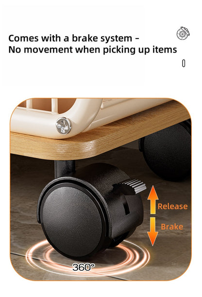 Yoga Equipment Storage Cart