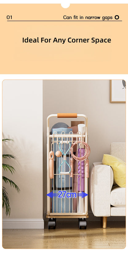 Yoga Equipment Storage Cart