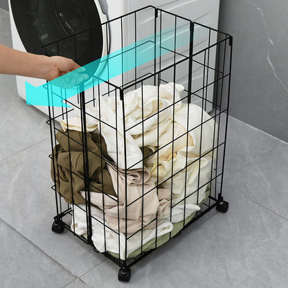 Foldable Laundry Basket: Black