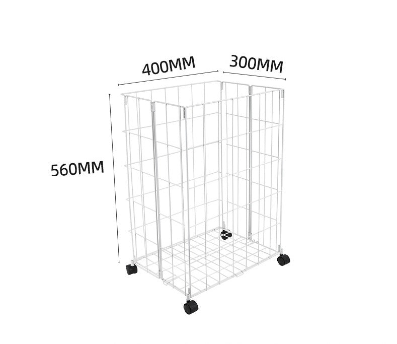 Foldable Laundry Basket - White