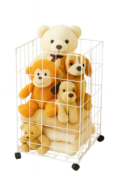 Foldable Laundry Basket - White