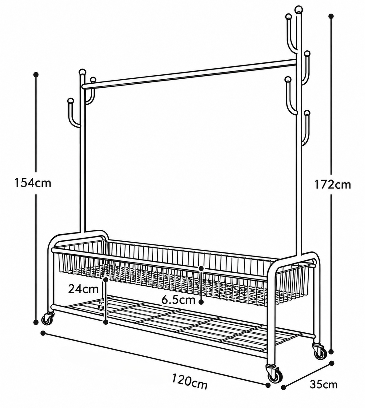 ClutterFree Wardrobe Stand