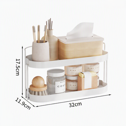 ClutterFree Two‑Tier Organizer