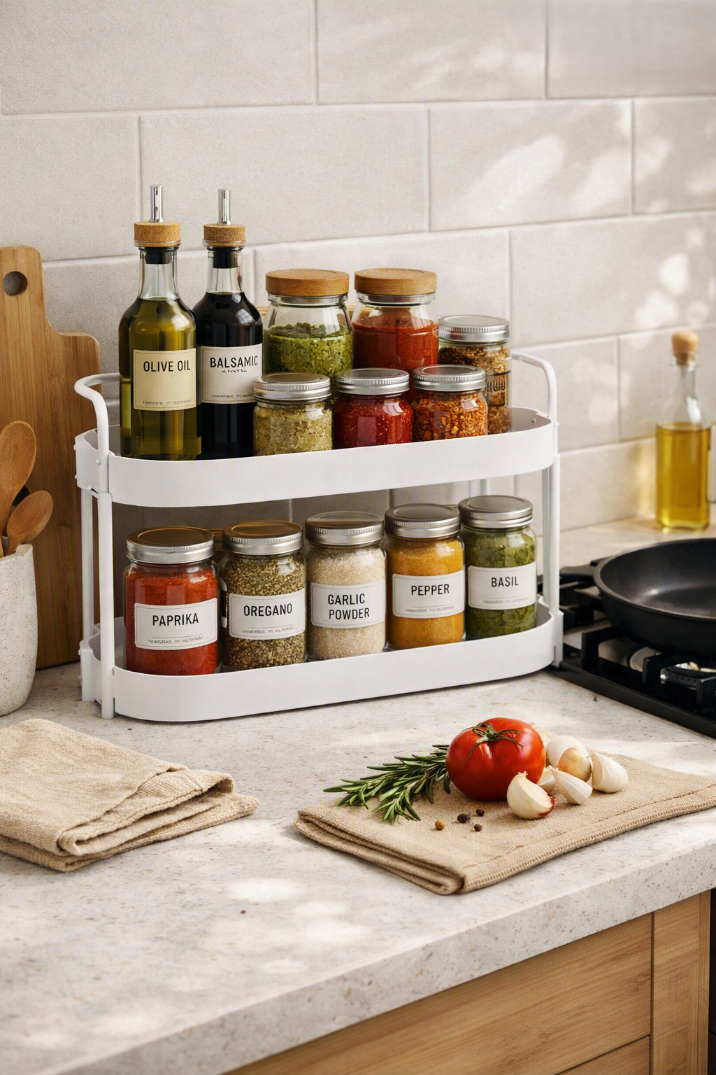 ClutterFree Two‑Tier Organizer