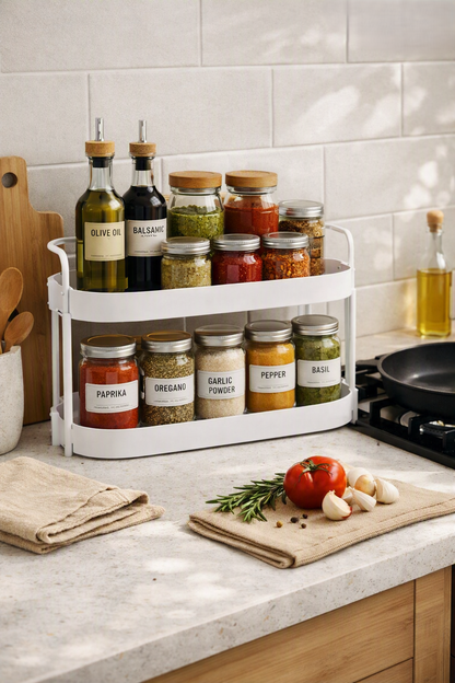 ClutterFree Two‑Tier Organizer