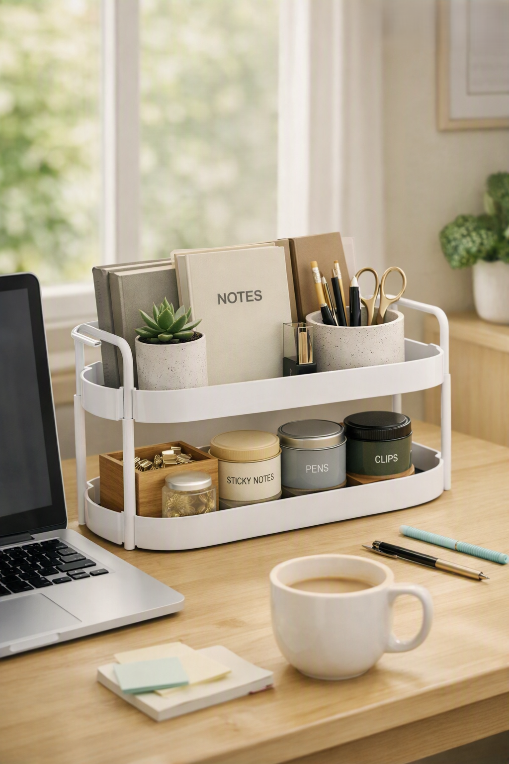 ClutterFree Two‑Tier Organizer