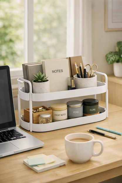 ClutterFree Two‑Tier Organizer