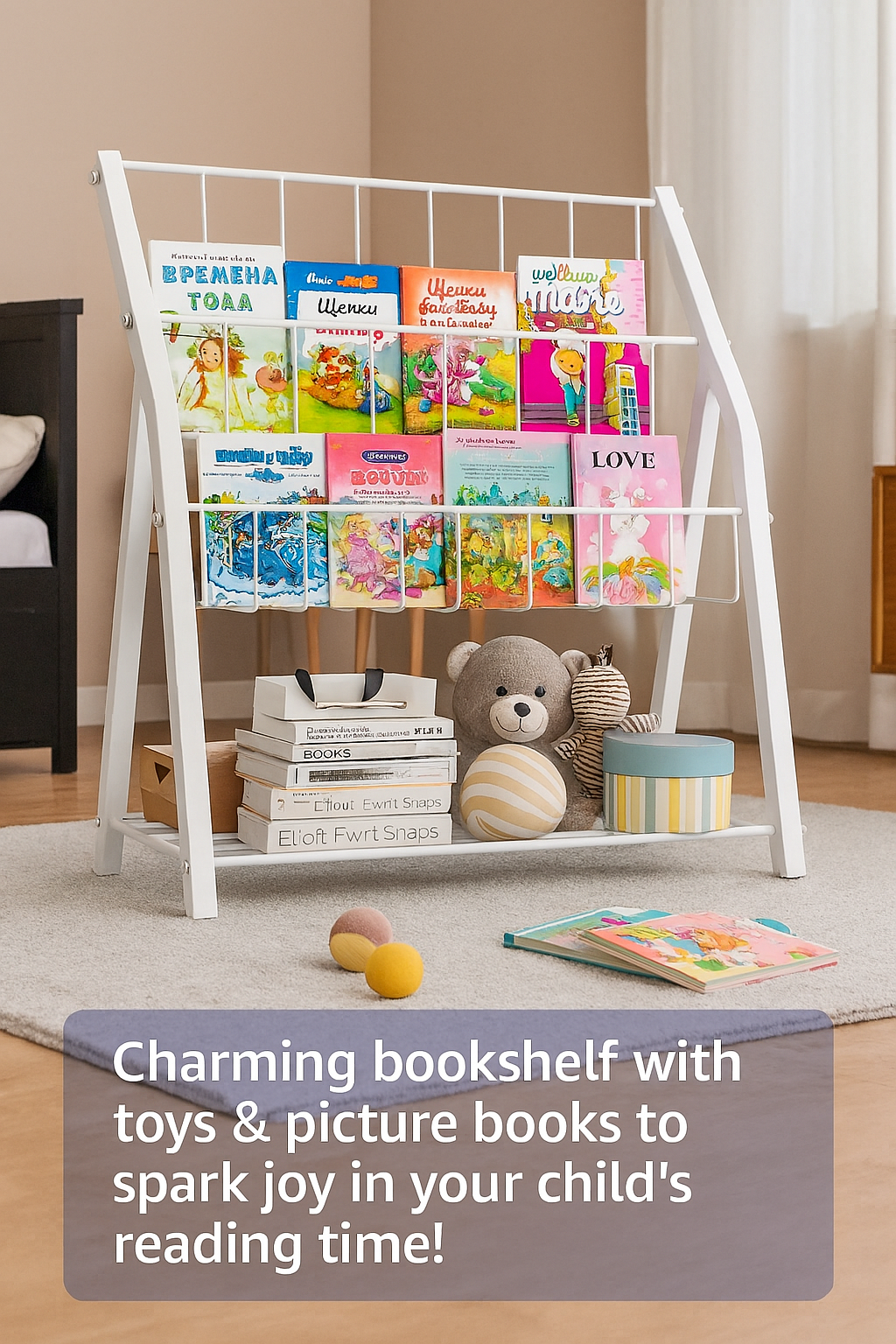 Kids Book Display Rack
