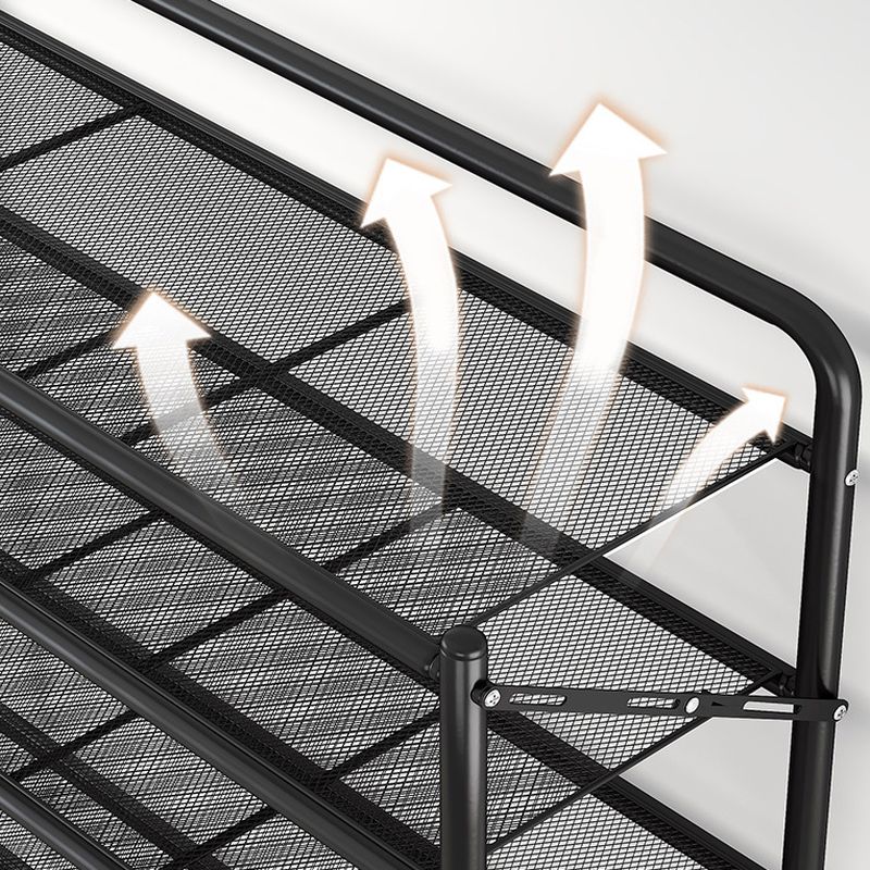 Foldable 3-Tier Metal Shoe Rack