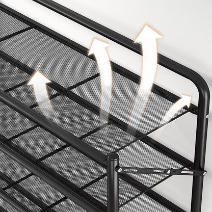 Foldable 3-Tier Metal Shoe Rack