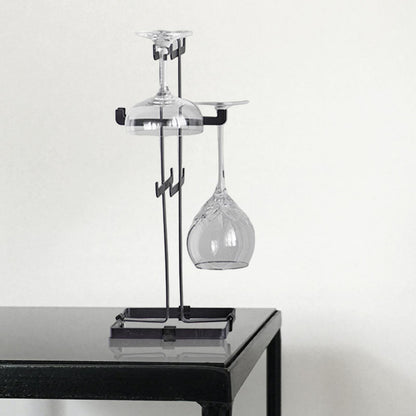 Wine Glass &amp; Cup Rack - Black