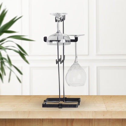Wine Glass &amp; Cup Rack - Black